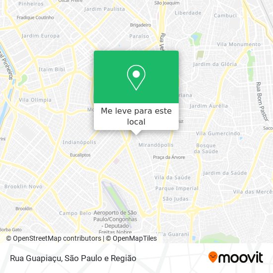 Rua Guapiaçu mapa