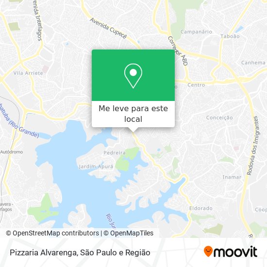 Pizzaria Alvarenga mapa