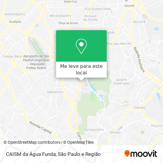 CAISM da Água Funda mapa
