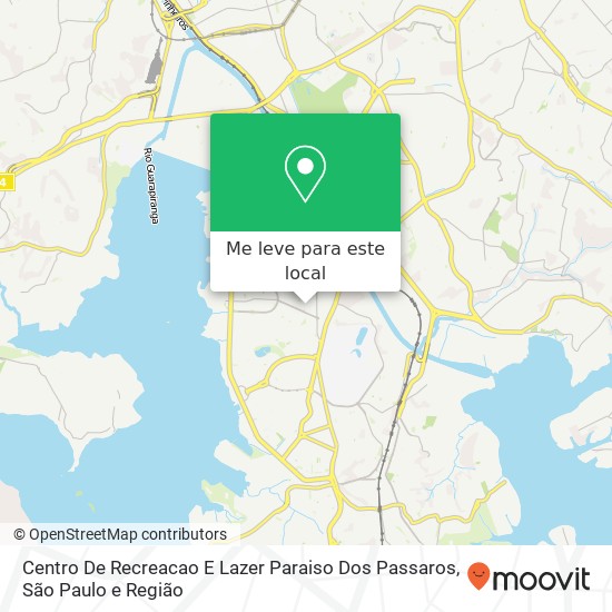 Centro De Recreacao E Lazer Paraiso Dos Passaros, Rua Branca Barreti, 33 Socorro São Paulo-SP 04782-055 mapa