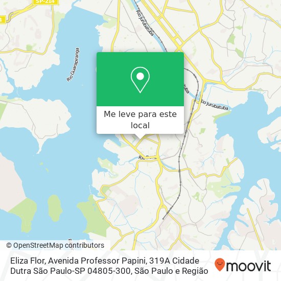 Eliza Flor, Avenida Professor Papini, 319A Cidade Dutra São Paulo-SP 04805-300 mapa