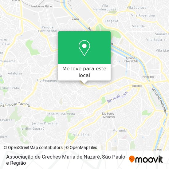 Associação de Creches Maria de Nazaré mapa