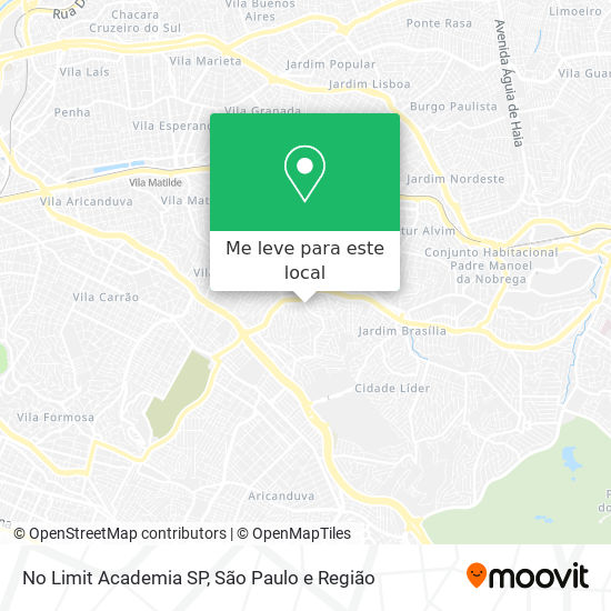 No Limit Academia SP mapa