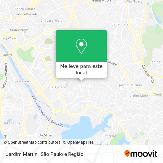 Jardim Martini mapa