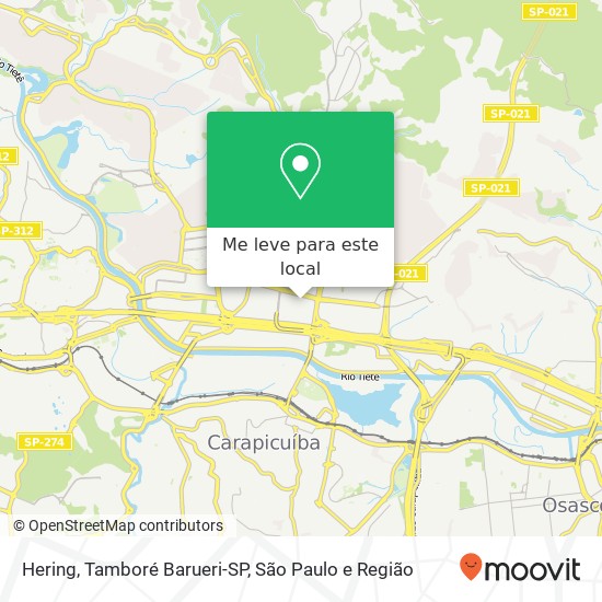 Hering, Tamboré Barueri-SP mapa