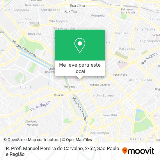 R. Prof. Manuel Pereira de Carvalho, 2-52 mapa