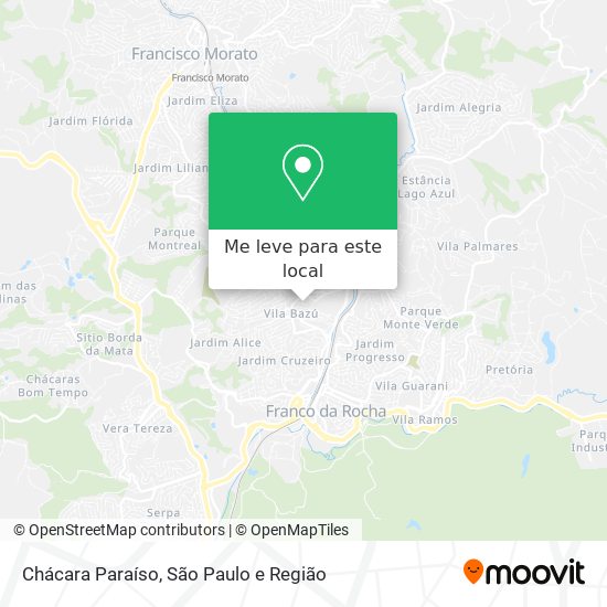 Chácara Paraíso mapa