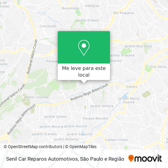 Senil Car Reparos Automotivos mapa