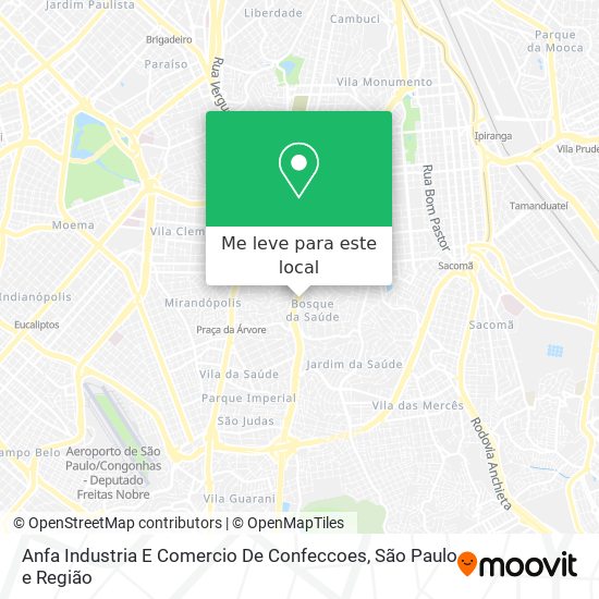 Anfa Industria E Comercio De Confeccoes mapa