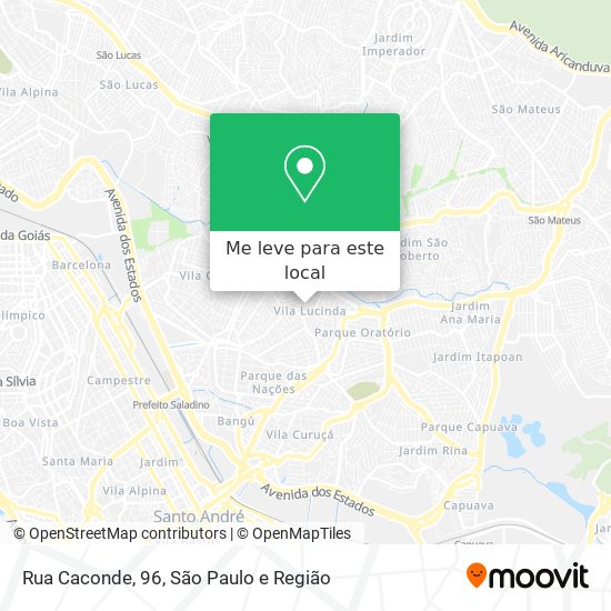 Rua Caconde, 96 mapa