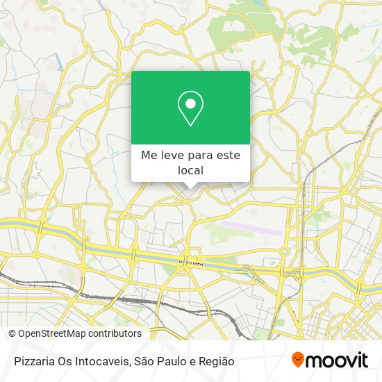 Pizzaria Os Intocaveis mapa