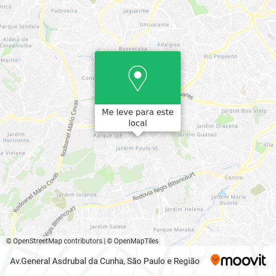 Av.General Asdrubal da Cunha mapa