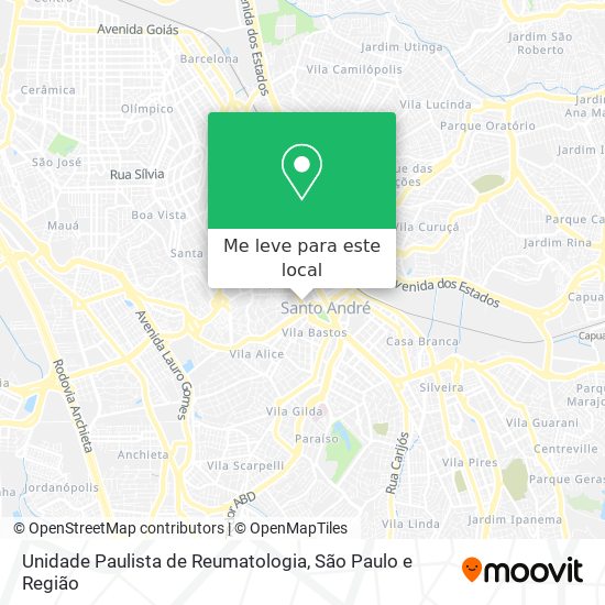 Unidade Paulista de Reumatologia mapa