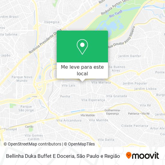 Bellinha Duka Buffet E Doceria mapa