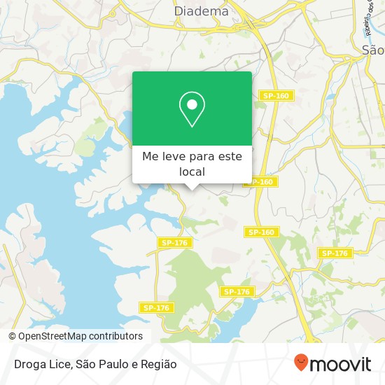 Droga Lice, Rua Badejo, 288 Eldorado Diadema-SP 09972-030 mapa