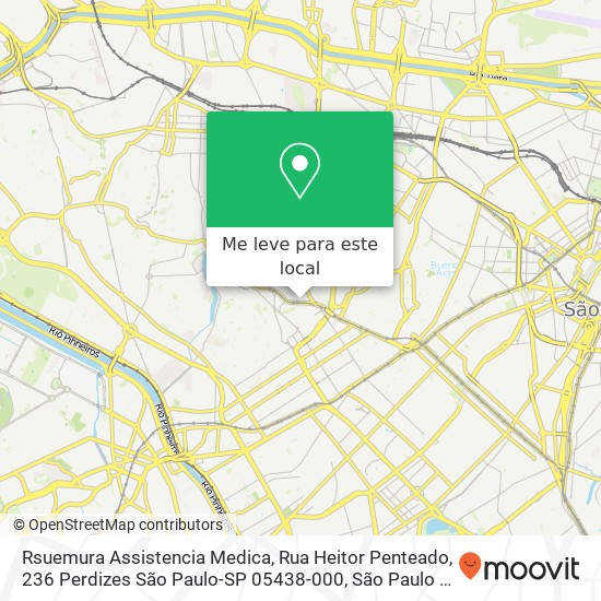 Rsuemura Assistencia Medica, Rua Heitor Penteado, 236 Perdizes São Paulo-SP 05438-000 mapa