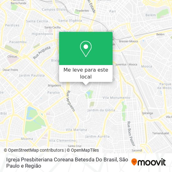 Igreja Presbiteriana Coreana Betesda Do Brasil mapa