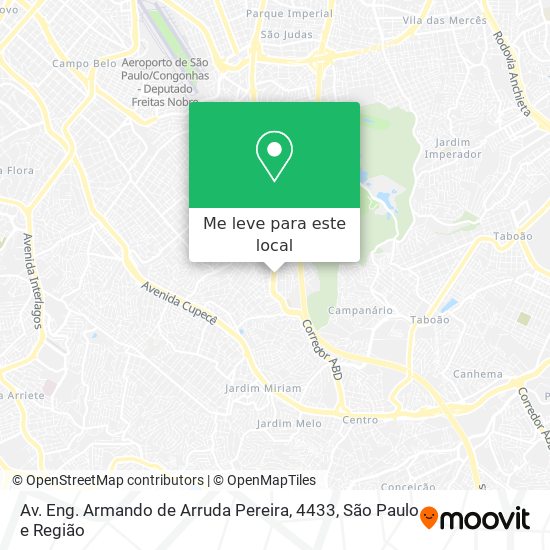 Av. Eng. Armando de Arruda Pereira, 4433 mapa