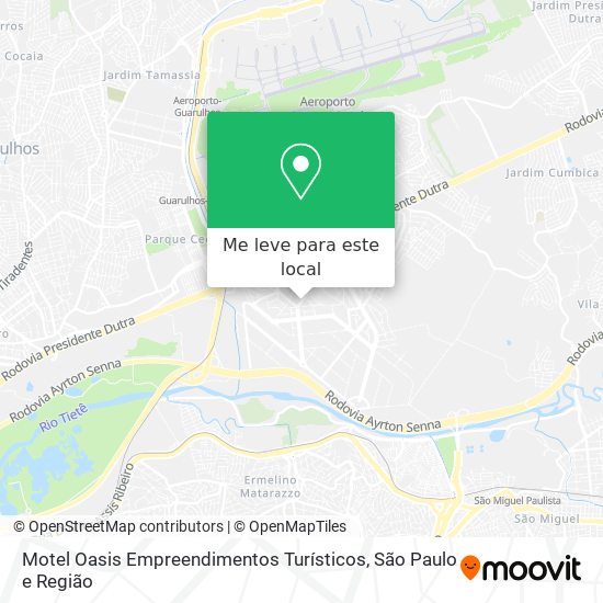 Motel Oasis Empreendimentos Turísticos mapa