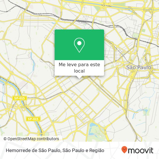 Hemorrede de São Paulo, Avenida Doutor Enéas Carvalho de Aguiar, 155 Jardim Paulista São Paulo-SP 05403-000 mapa