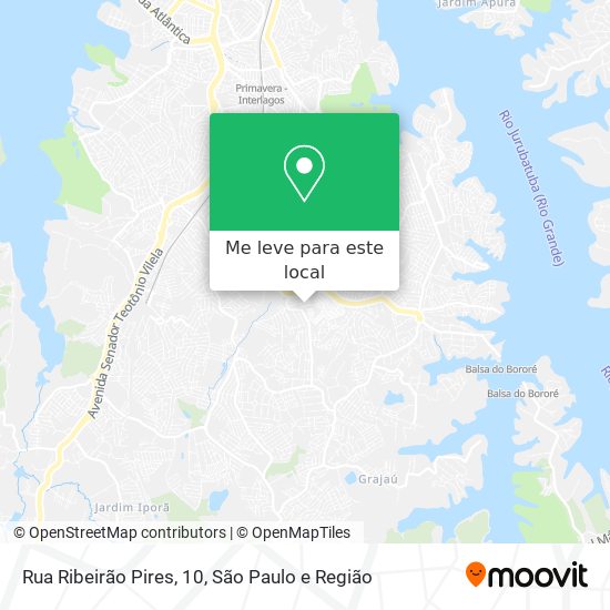 Rua Ribeirão Pires, 10 mapa