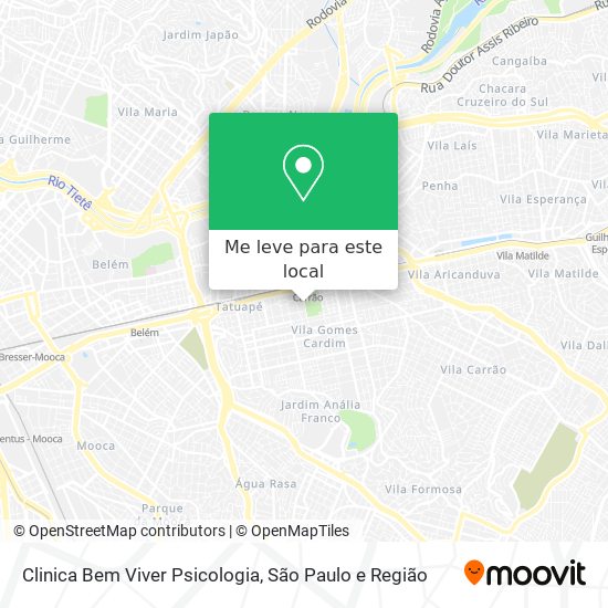 Clinica Bem Viver Psicologia mapa