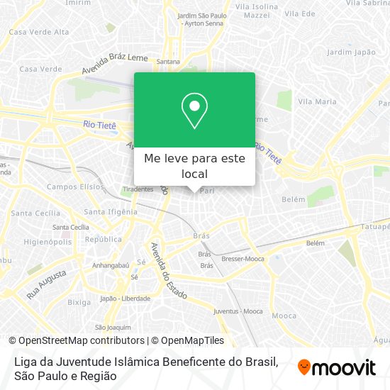 Liga da Juventude Islâmica Beneficente do Brasil mapa