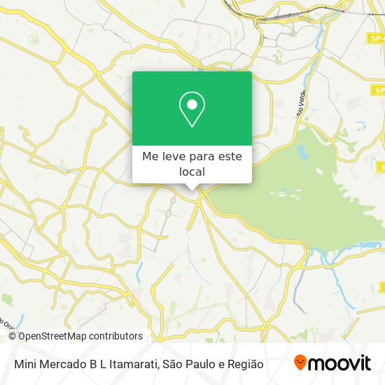 Mini Mercado B L Itamarati mapa