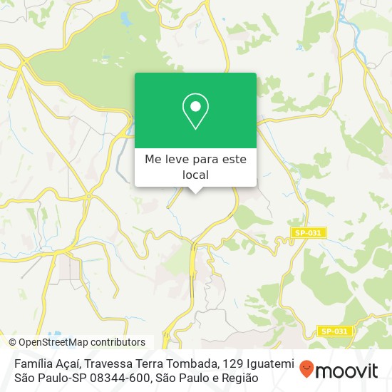 Família Açaí, Travessa Terra Tombada, 129 Iguatemi São Paulo-SP 08344-600 mapa