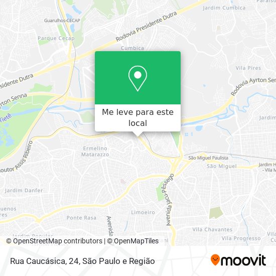 Rua Caucásica, 24 mapa