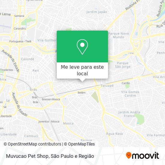 Muvucao Pet Shop mapa