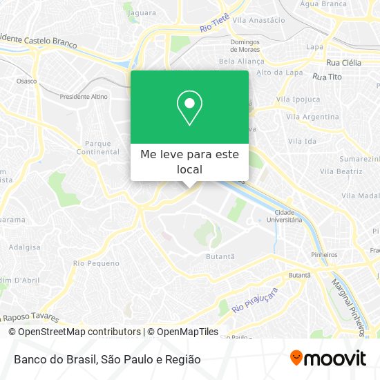 Banco do Brasil mapa