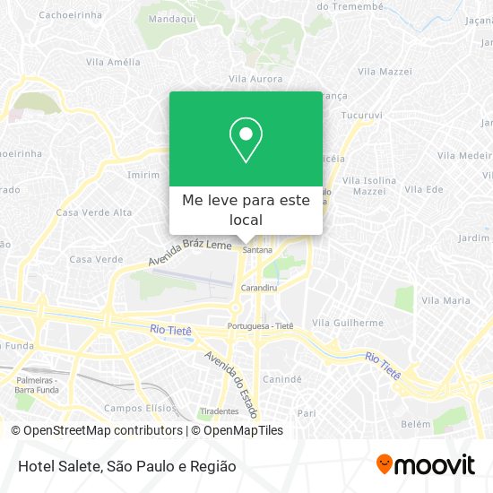 Hotel Salete mapa