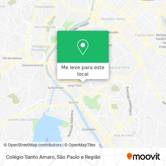Colégio Santo Amaro mapa