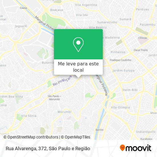 Rua Alvarenga, 372 mapa