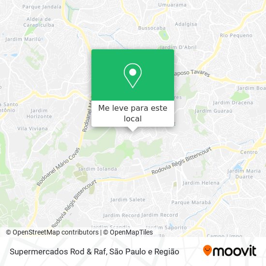 Supermercados Rod & Raf mapa