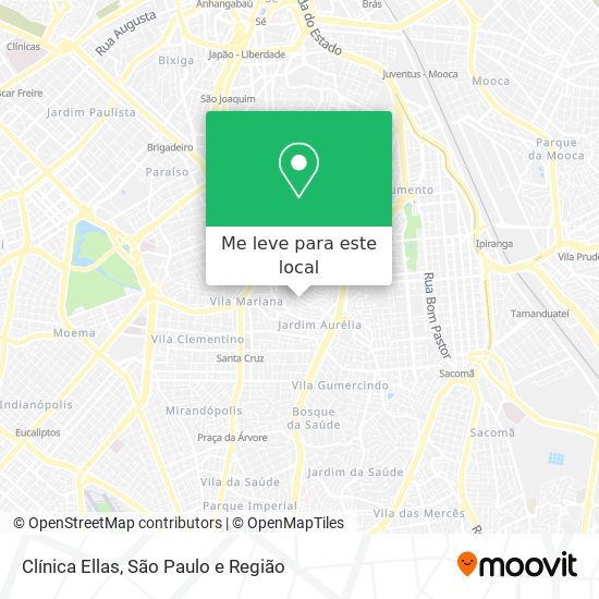 Clínica Ellas mapa