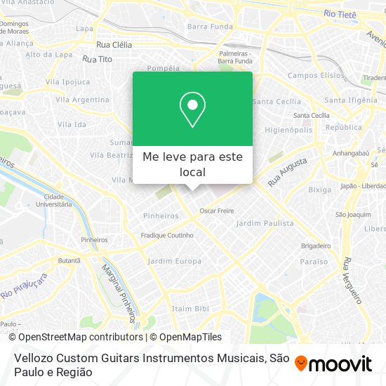 Vellozo Custom Guitars Instrumentos Musicais mapa