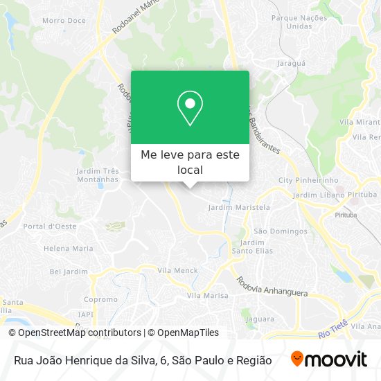 Rua João Henrique da Silva, 6 mapa