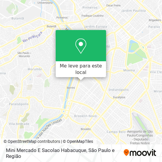 Mini Mercado E Sacolao Habacuque mapa