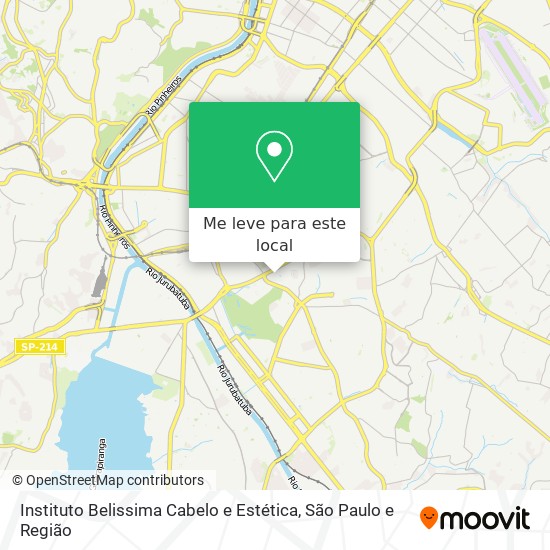 Instituto Belissima Cabelo e Estética mapa