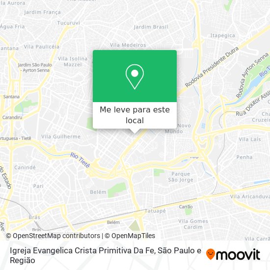 Igreja Evangelica Crista Primitiva Da Fe mapa