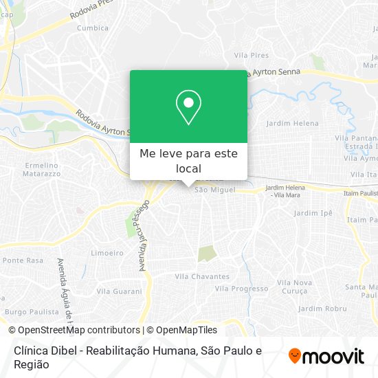 Clínica Dibel - Reabilitação Humana mapa