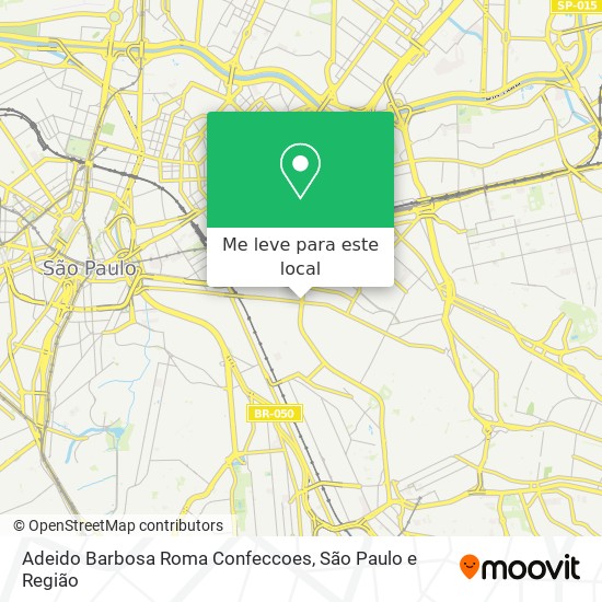 Adeido Barbosa Roma Confeccoes mapa