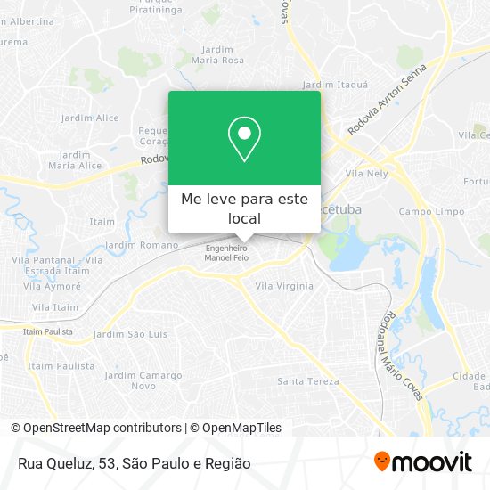 Rua Queluz, 53 mapa