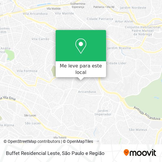 Buffet Residencial Leste mapa