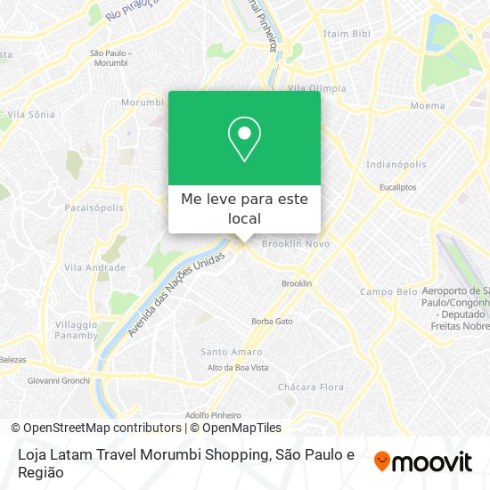 Loja Latam Travel Morumbi Shopping mapa