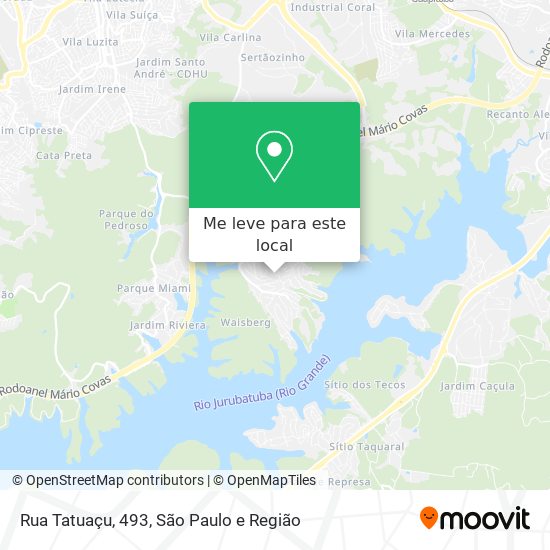 Rua Tatuaçu, 493 mapa