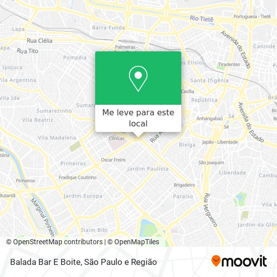 Balada Bar E Boite mapa