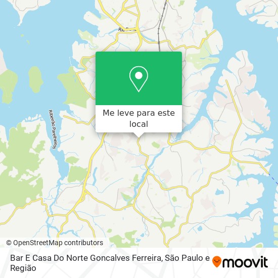 Bar E Casa Do Norte Goncalves Ferreira mapa